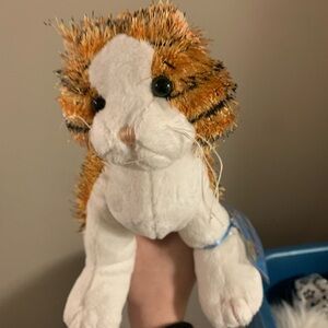 Plush Cat Toy - White and Orange ALLEY CAT WEBKINZ NWT
